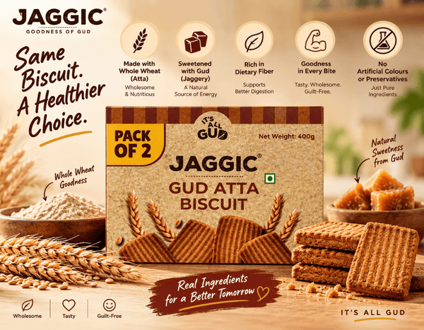 Jaggic GUD Atta Biscuit - Combo Pack