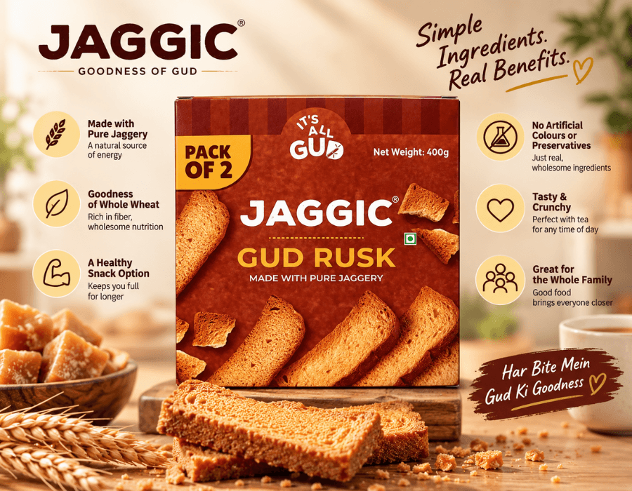 Jaggic GUD Rusk - Pack of 2