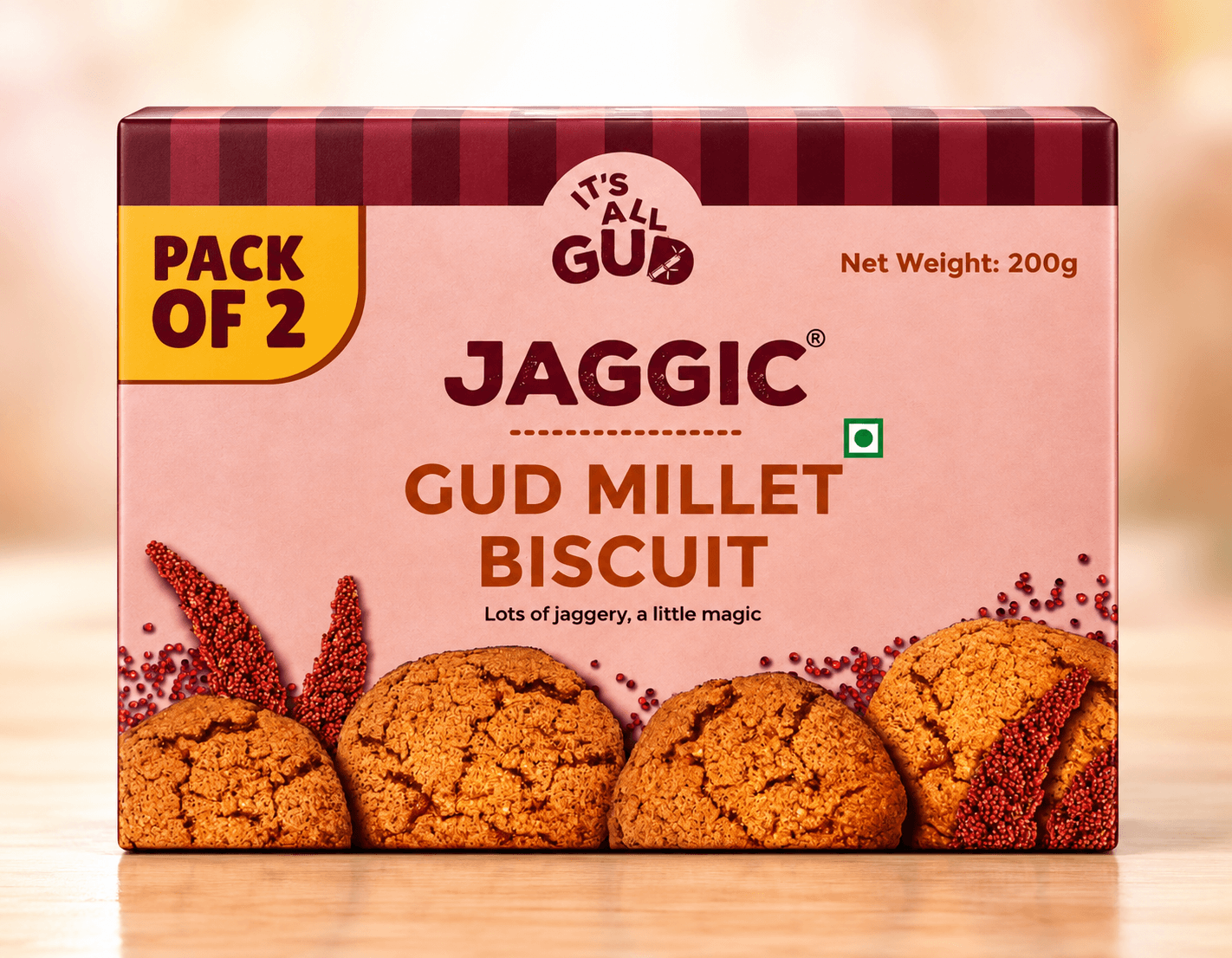 Jaggic GUD Millet Biscuit - Pack of 2