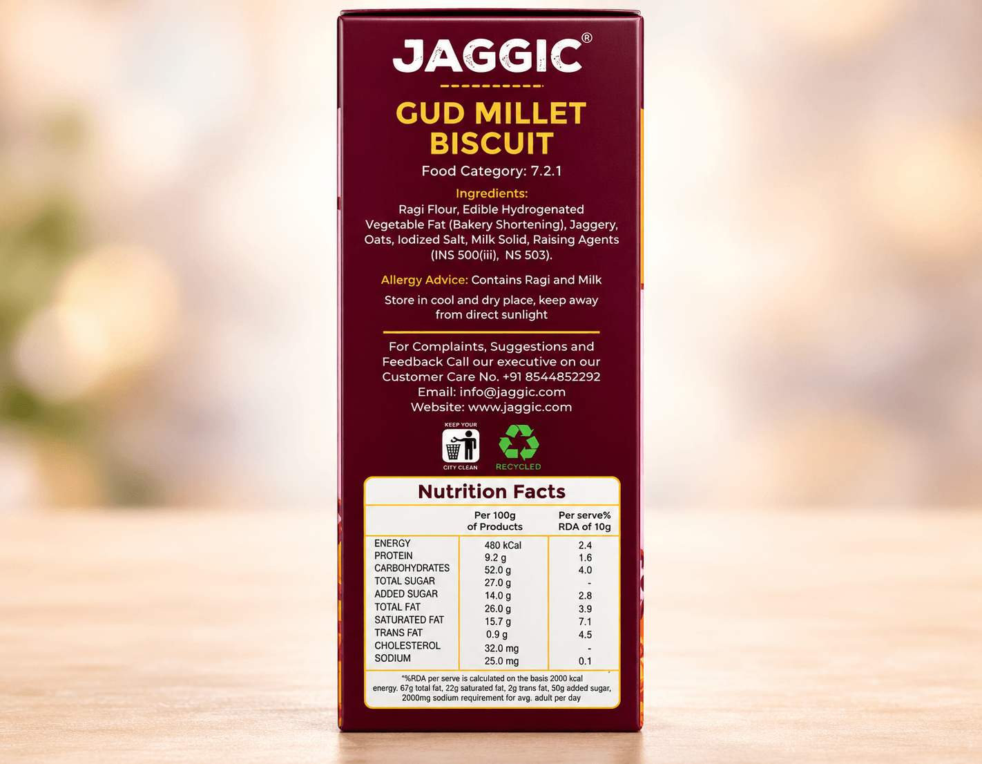 Jaggic GUD Millet Biscuit - Pack of 2
