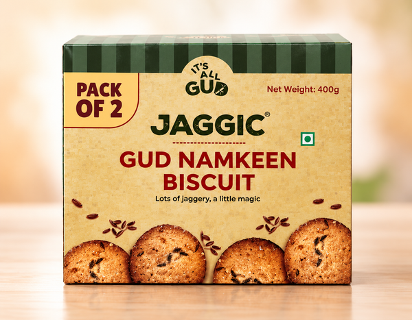 Jaggic GUD Namkeen Biscuit - Pack of 2