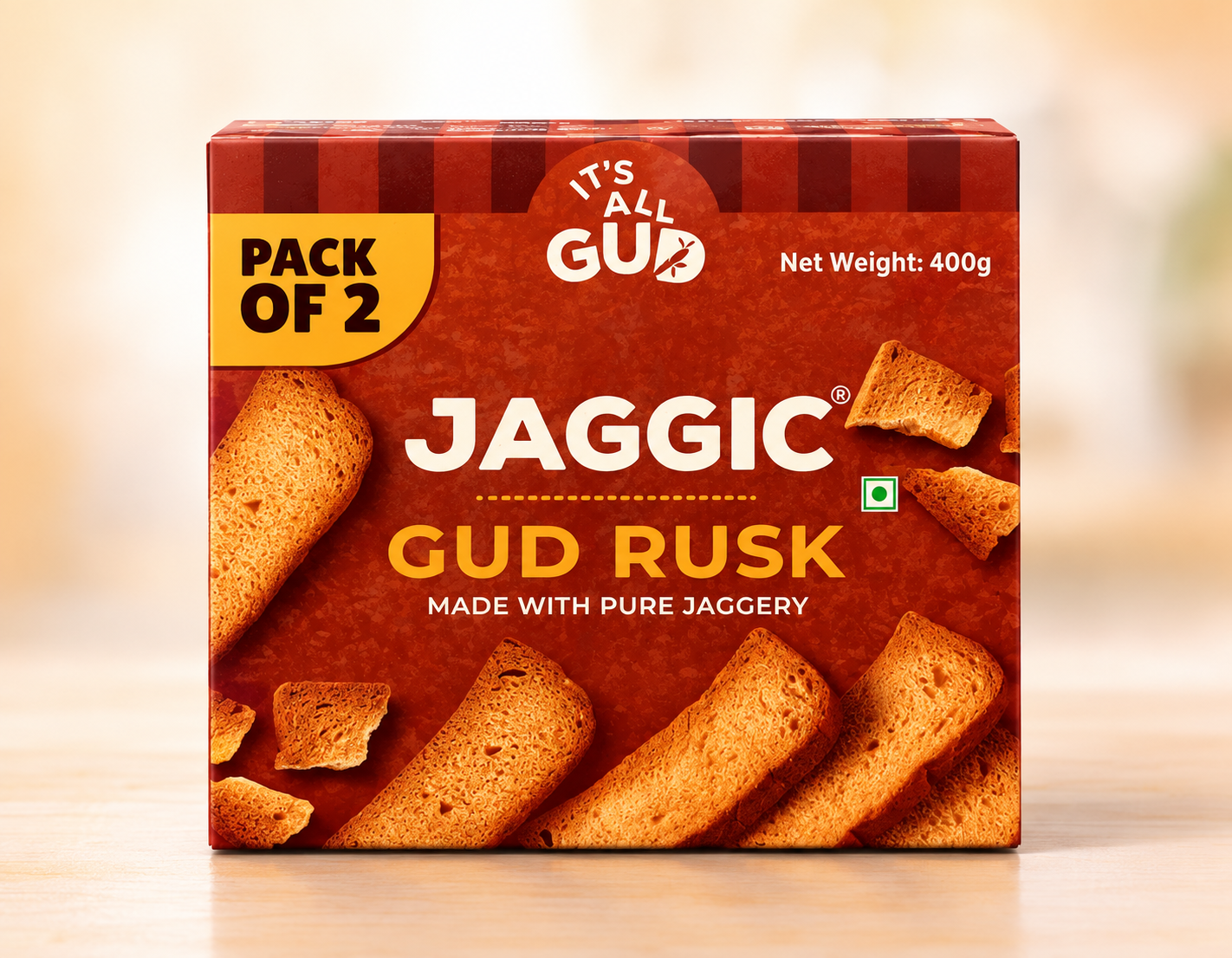 Jaggic GUD Rusk - Pack of 2