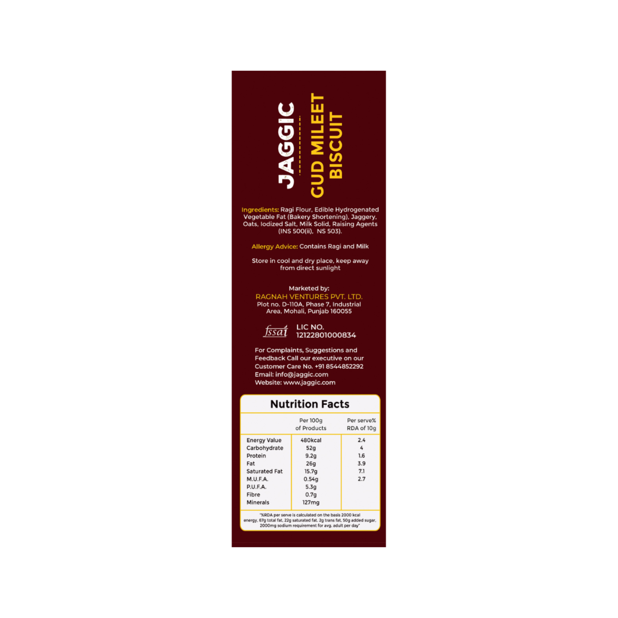 Jaggic Gud Millet Biscuit - Combo