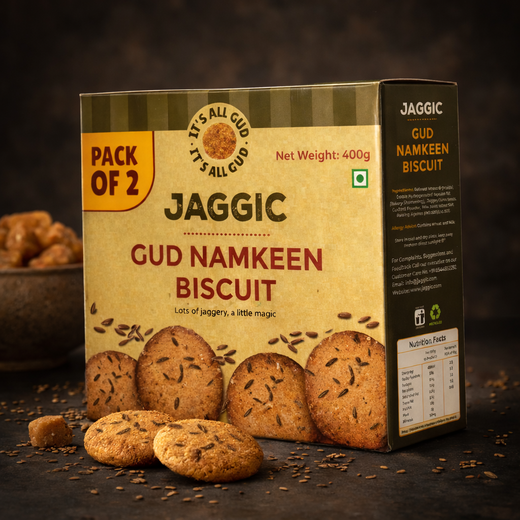 Jaggic GUD Namkeen Biscuit - Combo Pack